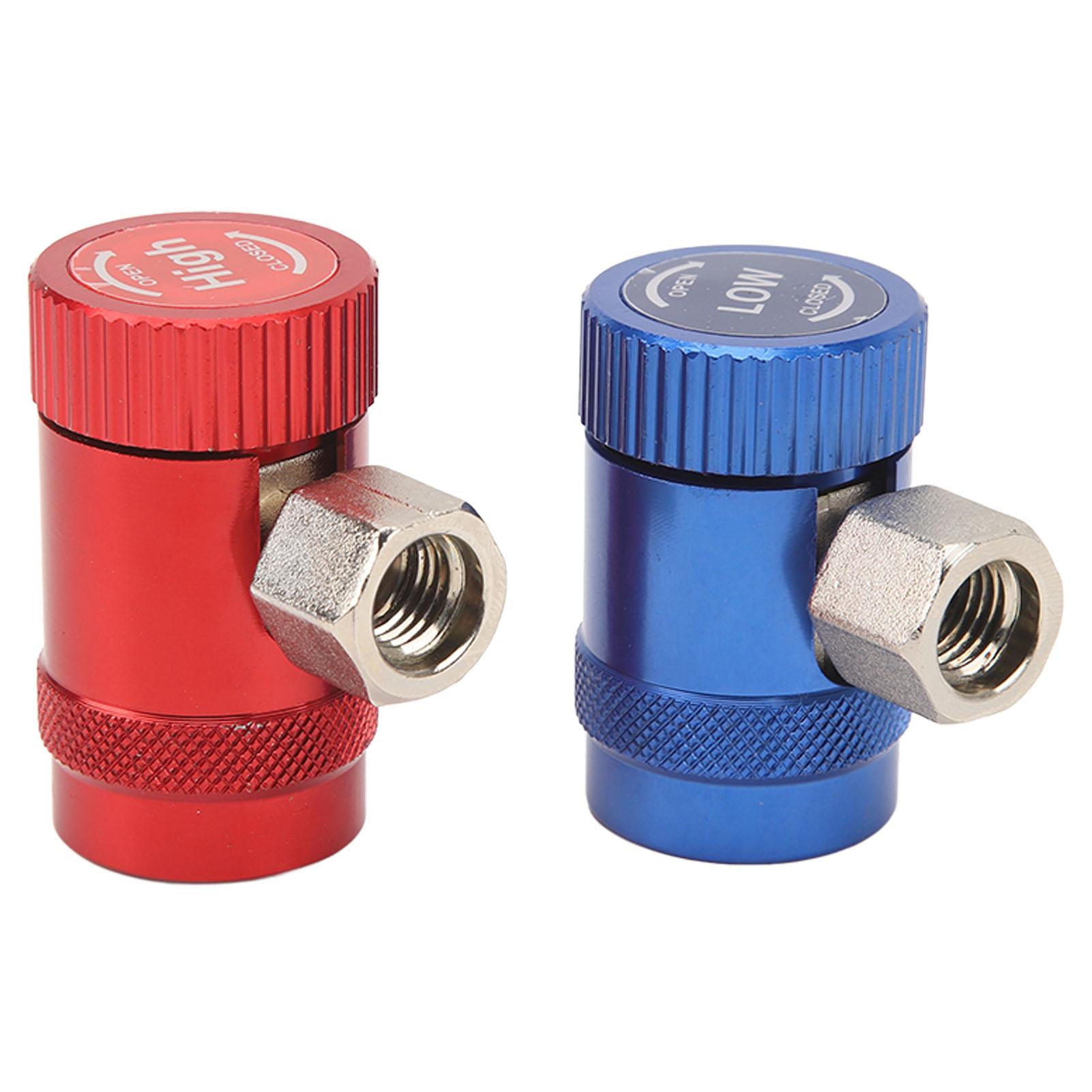 

2 шт. R1234yf быстроразъемные соединения 14 дюймов мужской порт высокая или низкая сторона ручные соединения соединительный адаптер