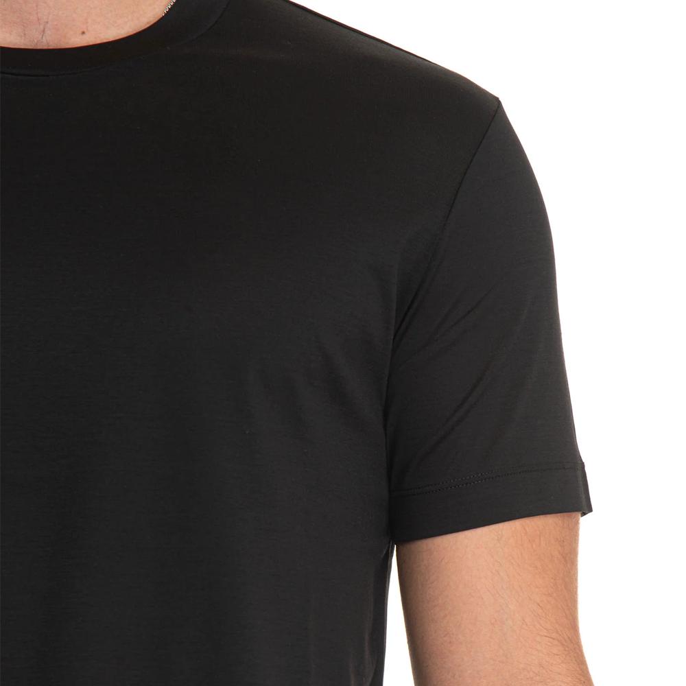 Emporio Armani Solid Logo Short Sleeve T-Shirt Men tops Black 8N1TE8-1JUVZ-0999