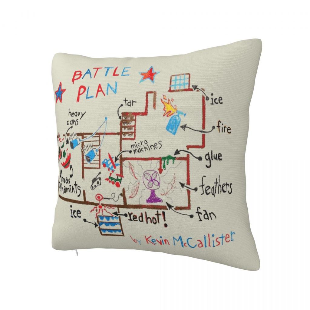 Movie Home Alones Battle Plan Pillow Case Christmas Cushion Cover Pillow Cover Fashion Pillowcases Office Car Home Decorative
