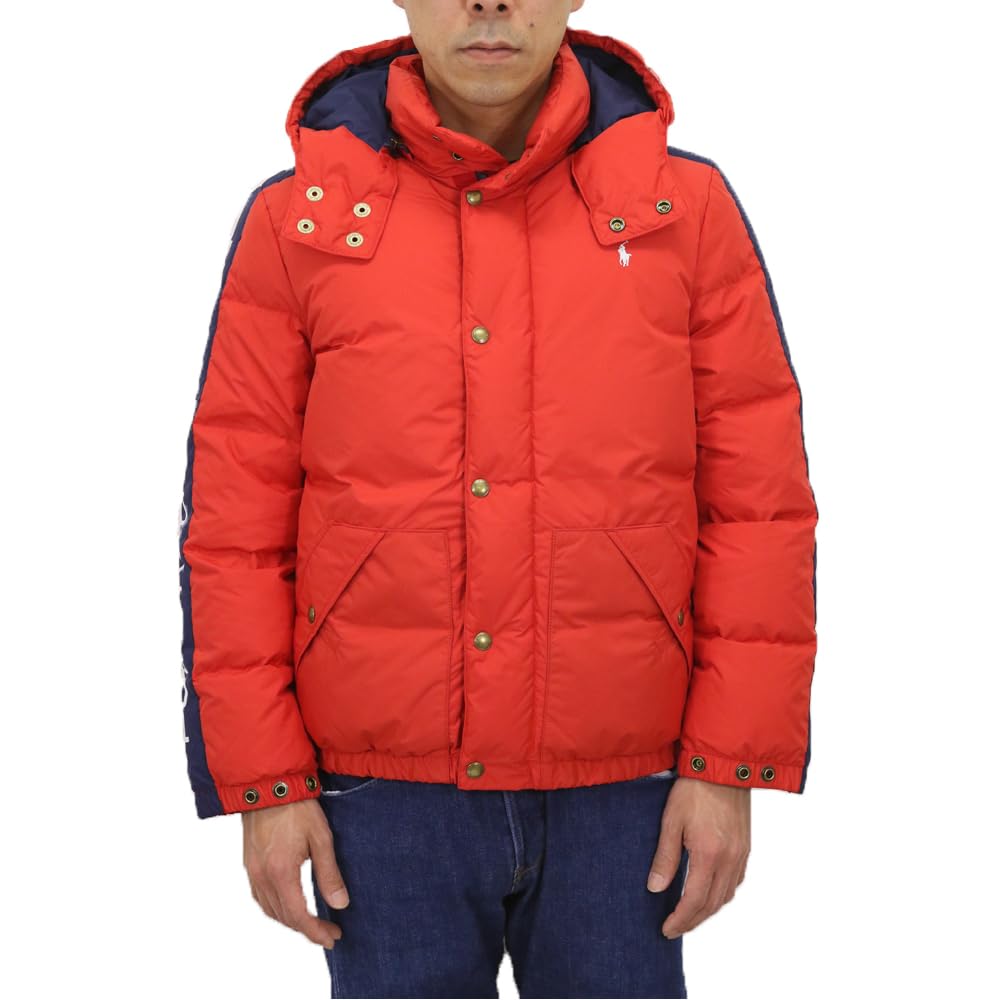 

POLO RALPH LAUREN Куртка/Худи для мальчиков с принтом на рукаве, M, Красный, [Б/У]