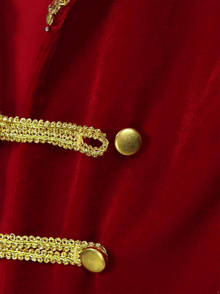 Womens Circus Ringmaster Vest Lapel Sleeveless Tassels Velvet Waistcoat Irregular Hem Button Design Cosplay Costume