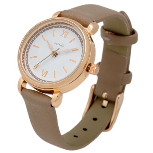 

Fieldwork Women s Analog Watch with Leather Strap, Gray, MKL2306-2