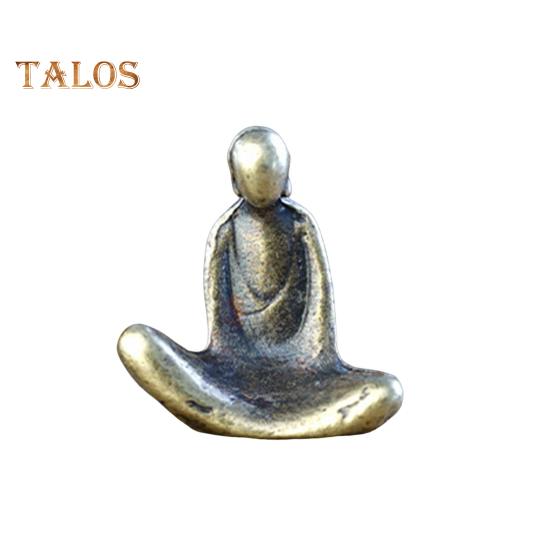 

Миниатюрная настольная статуэтка в стиле ретро Будда/Лодка/Лошадь/Медитирующая дзен-сплавная скульптура, статуэтка ручной работы, микроукрашение для украшения домашнего стола A