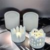 M-Modern-DIY Hollow House Candle Holder Silicone Mold Candle Holder Castle House Plaster Candle Lamp Atmosphere Decoration Mold