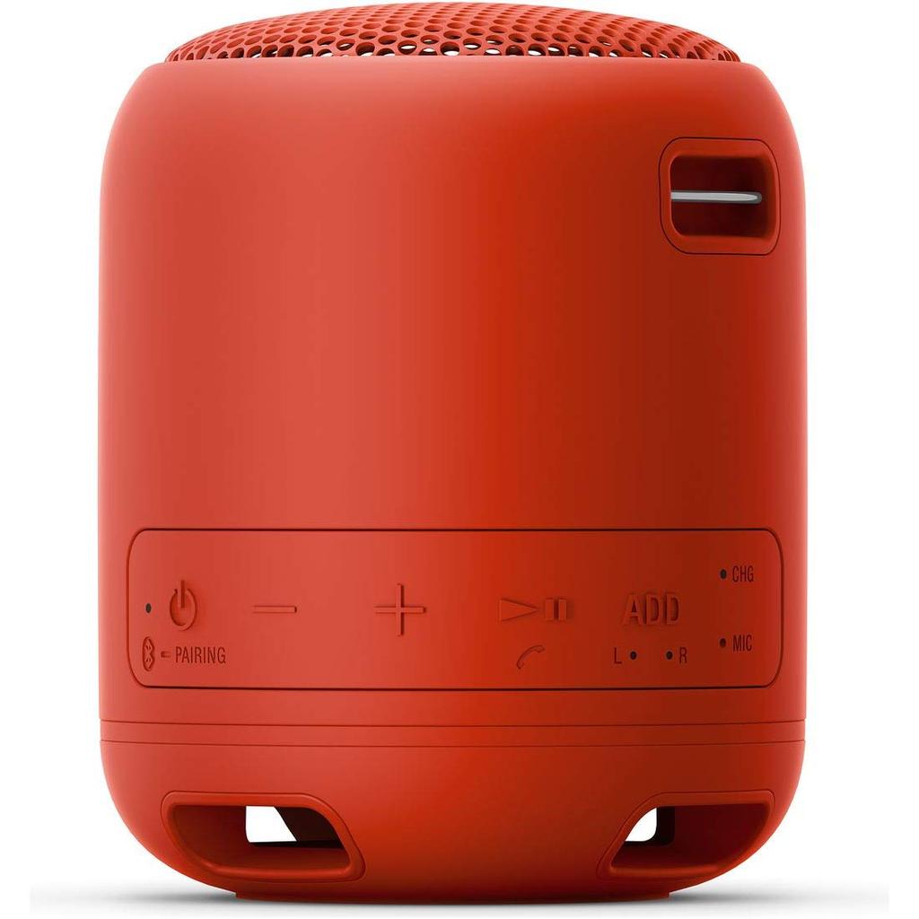 Sony Wireless Portable Speaker Bluetooth Deep Bass with Lightweight and 2019 Red SRS-XB12 Waterproof, Dustproof, Compatible, Model, Microphone,