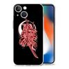 Luksusowe przezroczyste etui na telefon iPhone 15 14 13 12 11 Pro Max XS X XR 7 8 Plus Przezroczysta, odporna na wstrząsy obudowa Samurai Oni Mask neon