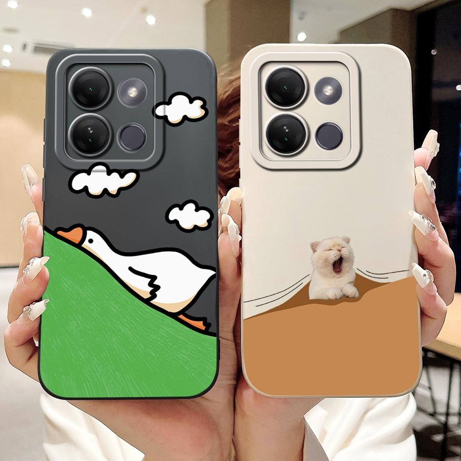 For Infinix Smart 7 HD Case X6516 Cute Funny Cartoon Cover Soft TPU Phone Case For Infinix Smart 7 Plus Smart7 X6515 Fundas Capa