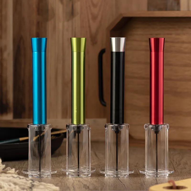 1Pcs Air Pump Wine Bottle Opener Portable Safe Aluminum Alloy Pin Cork Remover Air Pressure Corkscrew Kitchen Accessories Tools
