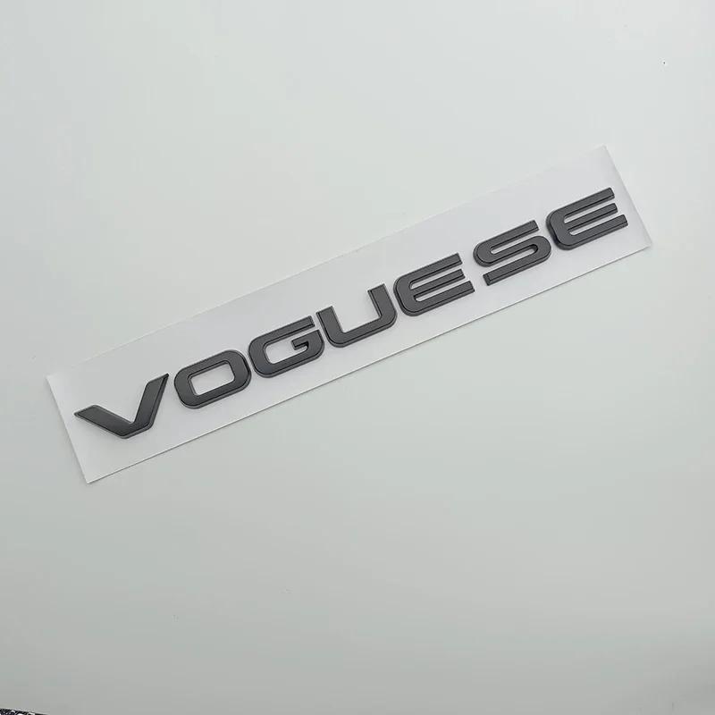 3d ABS Chrome Black Logo Vogue SE Emblem Letters Car Trunk Badge Decal For  Vogue SE Sticker Accessories