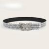 New Korean White Floral Lace Waist Belt Adjustable All-match Fashion Waistband for Women Waist Belts Strap Decor Accessories