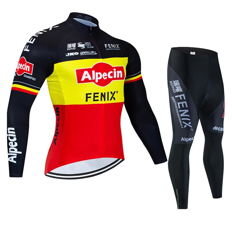 Traje de Ciclismo Transpirable Otoño 2026, Ropa de Ciclismo de Carretera Tour De France, Polar de Invierno Secado Rápido Protector Solar, Ropa de Ciclismo para Hombre
