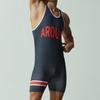 Men's Sublimation Wrestling Singlet Cycling Bodysuit Weightlifting Fitness Sportswear