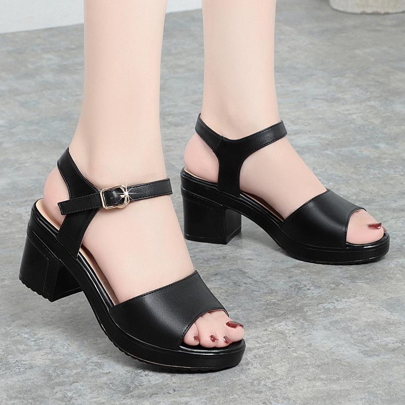 Sandali con Tacco Grosso da Donna Estivi Monocinturino Impermeabili con Plateau Scarpe con Suola Spessa Scarpe da Donna Bianche Oversize