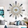 Unique Design Wall Clock Flowers Creative European Automatic Fashion Wall Clock Hands Art Battery Reloj De Pared Home Decor