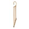Personalized Fashion Diamond Fringed Chain Ear Hanging, Metal Rhombus Sequined Rivet Ear Bone Clip