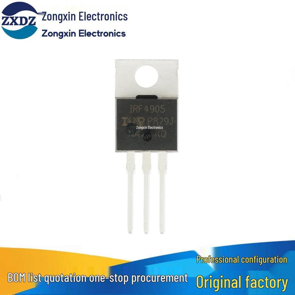 IRF4905PBF TO-220 P-Channel MOSFET, -55V/-74A, Through-Hole