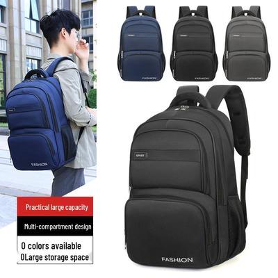 Men's Large Capacity Waterproof Oxford Backpack for Business and College
