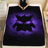 Gengar Cartoon Pattern Flannel Blanket, High Quality Comfortable for All Seasons, Home Decor, Warmth and Comfort, Perfect for Gifts.