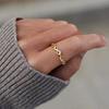 1Pc Fashion Ring, Simple Design, Elegant Temperament, Light Luxury Style