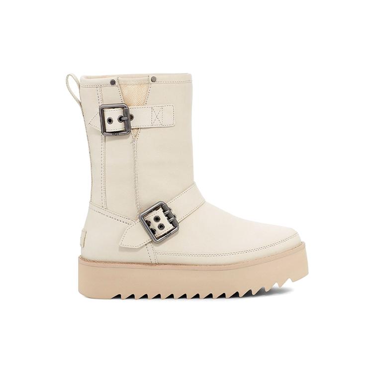 UGG Classic Rebel Biker Short Boot 'Bone' Women's 1106913-BONE