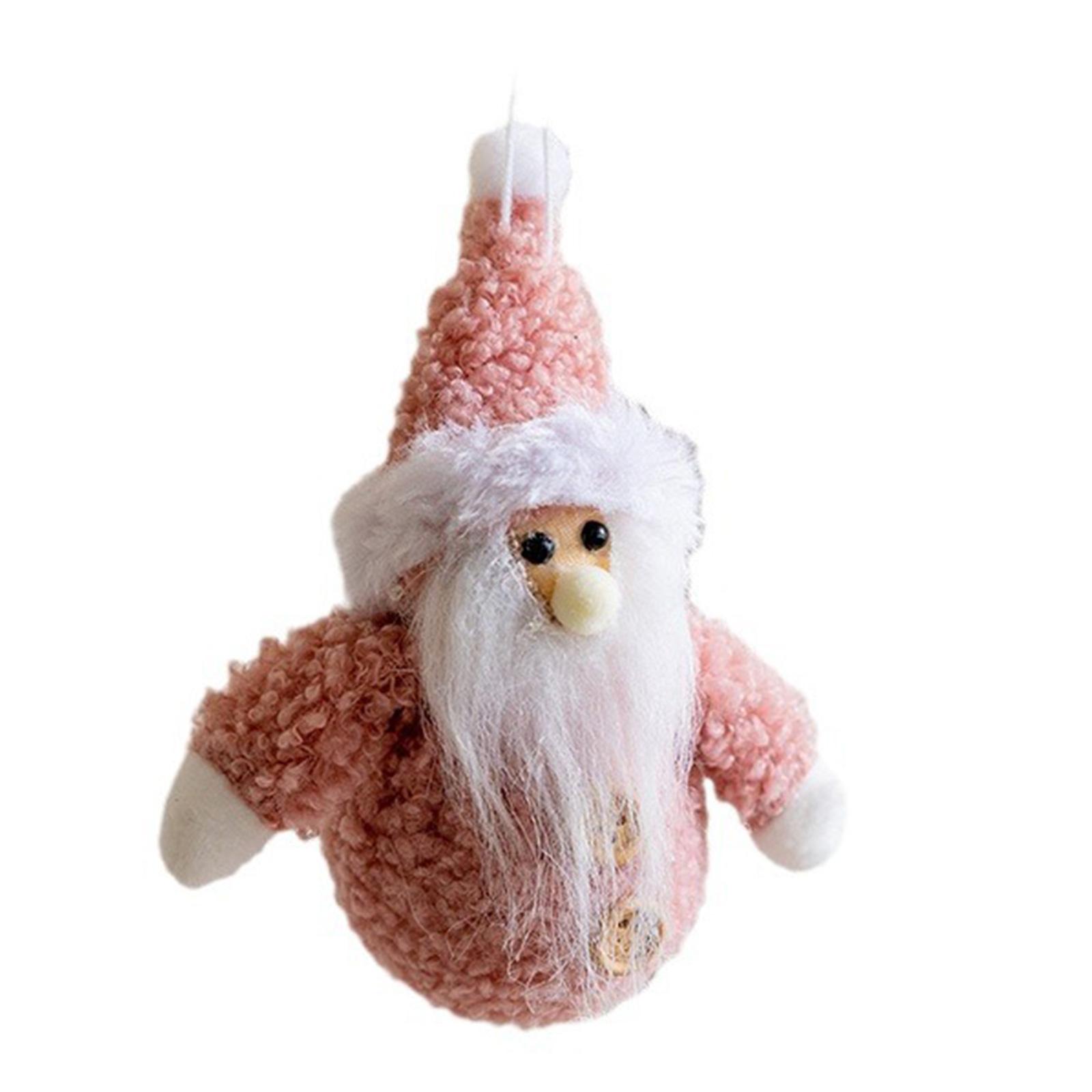 

Подвесные украшения для рождественской елки Очаровательные подвески для рождественской елки с украшением в виде Санта-Клауса и снеговика Подвесные украшения для елки розовый