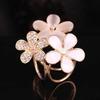 1 Pcs Flowers Brooch Scarf Buckle Bouquet Luxury Crystal Rhinestone Scarf Clips for Women Christmas Xmas Jewelry