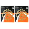 ALLIGATOR Brake iWAVE MTB Road Bike Disc Brake Rotor Ti AR2406 180mm, 2PCS, Gold,