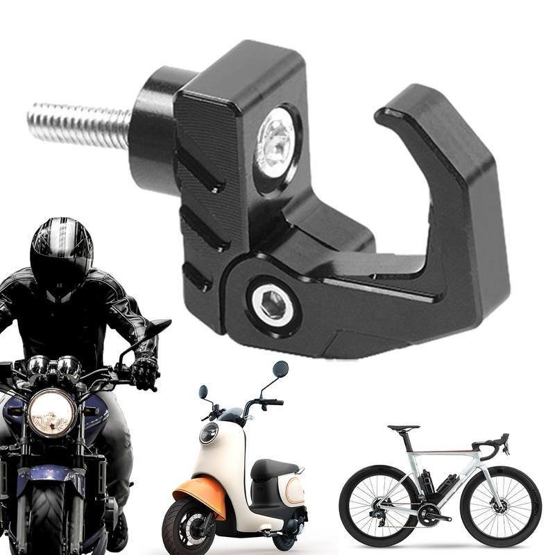 Motorcycle Handlebar Storage Hook Foldable Motorcycle Helmets Rack Scooter Luggage Bag Hanger Alloy Clothes Rack For Coats