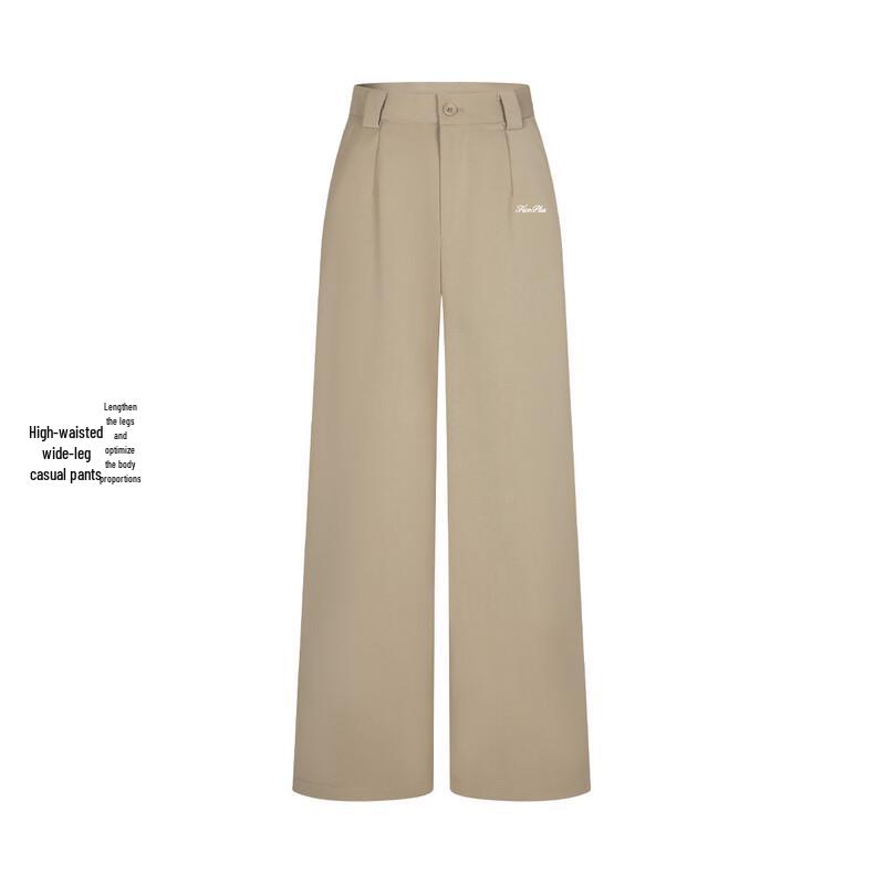 FivePlus Women s Draped High-Waist Straight-Leg Trousers L