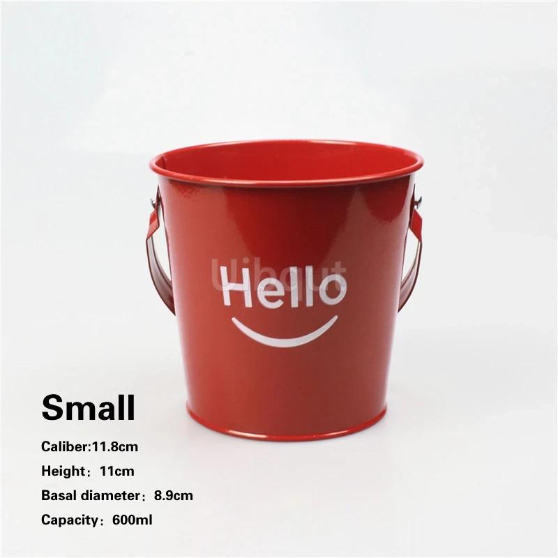 

ice bucket Seafood French fries Snack basket Fried Chicken Bucket beer cooler Creative stainless steel tableware can cooler can