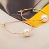 Fashion Women Faux Pearl Charm Huggie Hoop Earrings Party Jewelry Birthday Gift