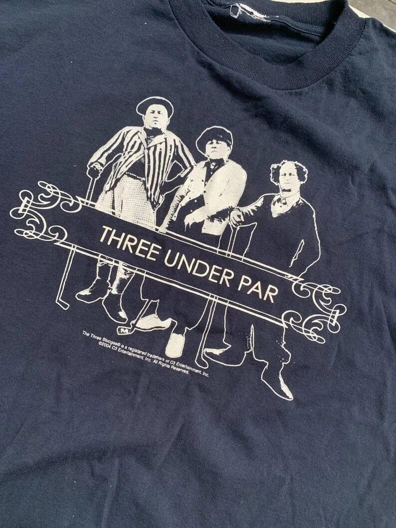 The Three Stooges Three Under Par T Shirt Full Size S-5XL CS474 L