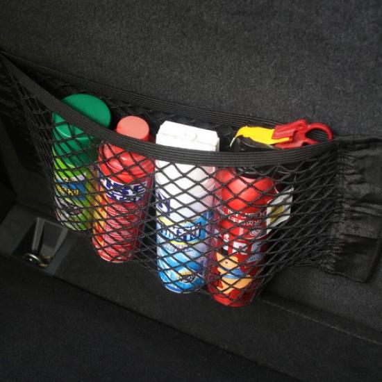 Car Interior Elastic Net Storage Holder Rear Seat Organizer Auto Accessories