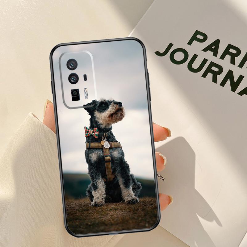 Schnauzer Dog Case For Xiaomi 14 15 Ultra 13T 14T 15T Pro 17 Pro Max POCO X7 Pro X3 X5 X6 F5 F6 F7 F8 Coque