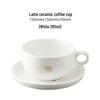 Hero Keramik Latte Tasse und Untertasse Set