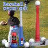 Набір T Ball з автоматичним автоматом для кидання, регульована футболка для ватинів, 6 бейсбольних м’ячів, іграшка для розвитку моторики для малюків, хлопчиків, дівчаток 3-5 5-8 років