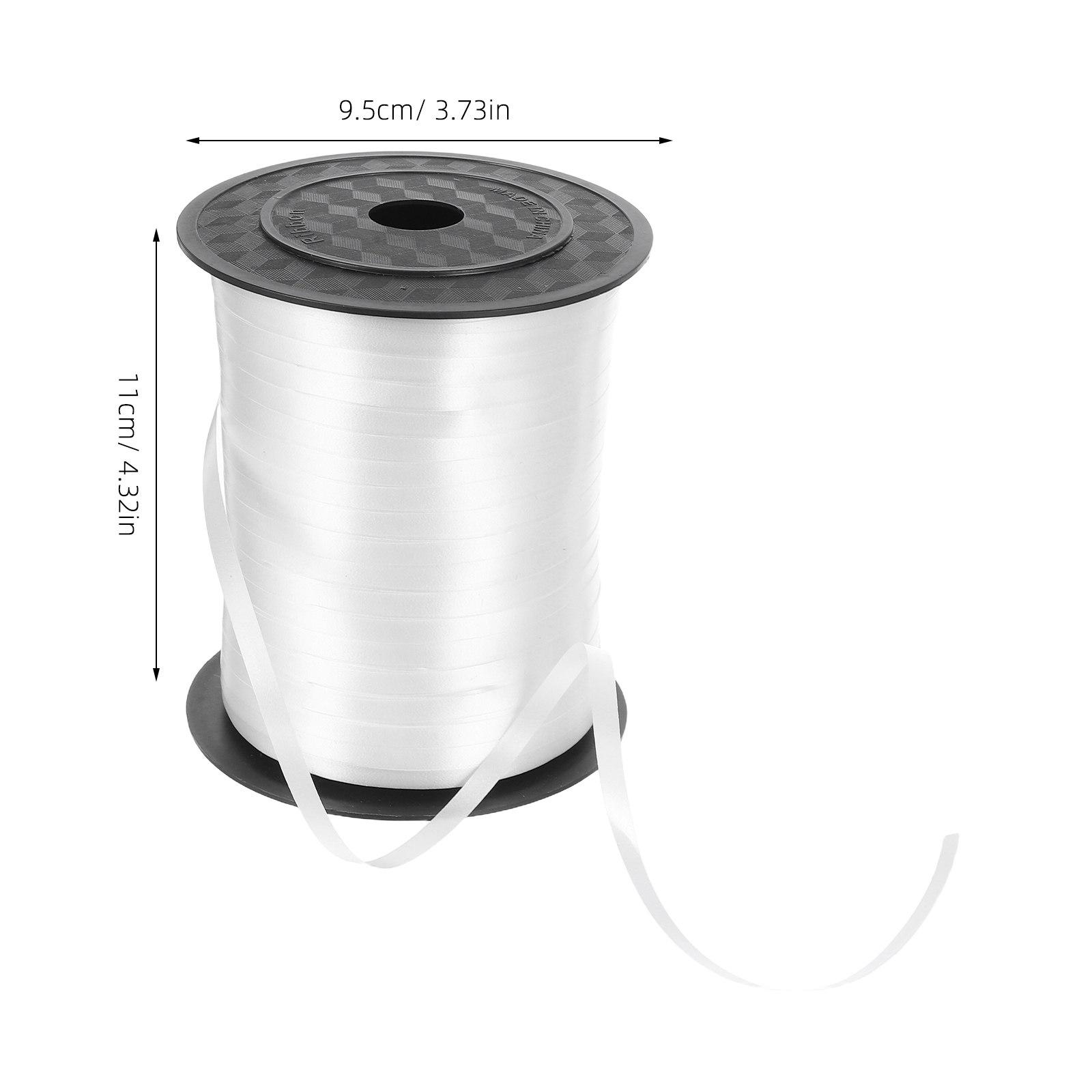 

500 Yards White Curling Ribbon for Balloons Wedding Decoration Streamers Party Crafts Present Wrapping Flower Bouquet other белый
