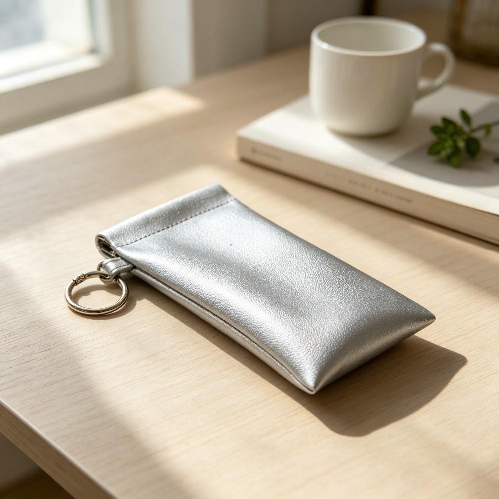 Hanging Glasses Storage Bag PU Leather Sunglasses Protective Cover  Eyewear Accessories