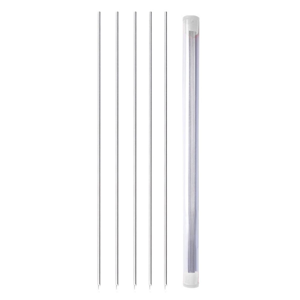5Pcs Earthworm Hooking Needle Worm Baiting Needle Easy To Use Worm Fishing Needle Hollow Earthworm Hook Needle Fishing Tackles