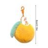 Plushies Orange Keychain Plush Orange Orange Plush Pendant Lucky Fluffy Tangerine Keychain  Women
