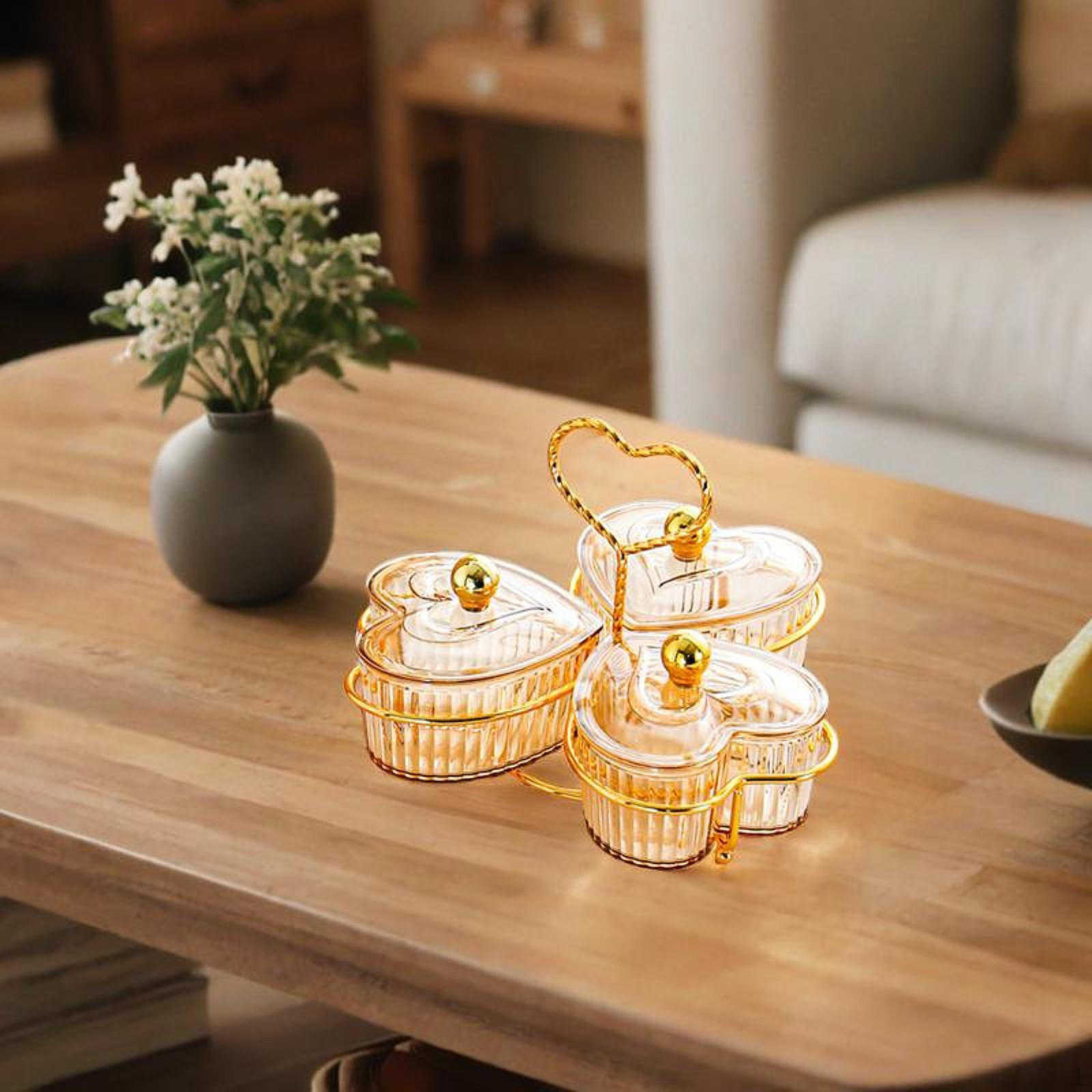 

Разделенные подносы для закусок, многоцелевые блюда для конфет и орехов, съемные маленькие миски для Orange 3 Bowls