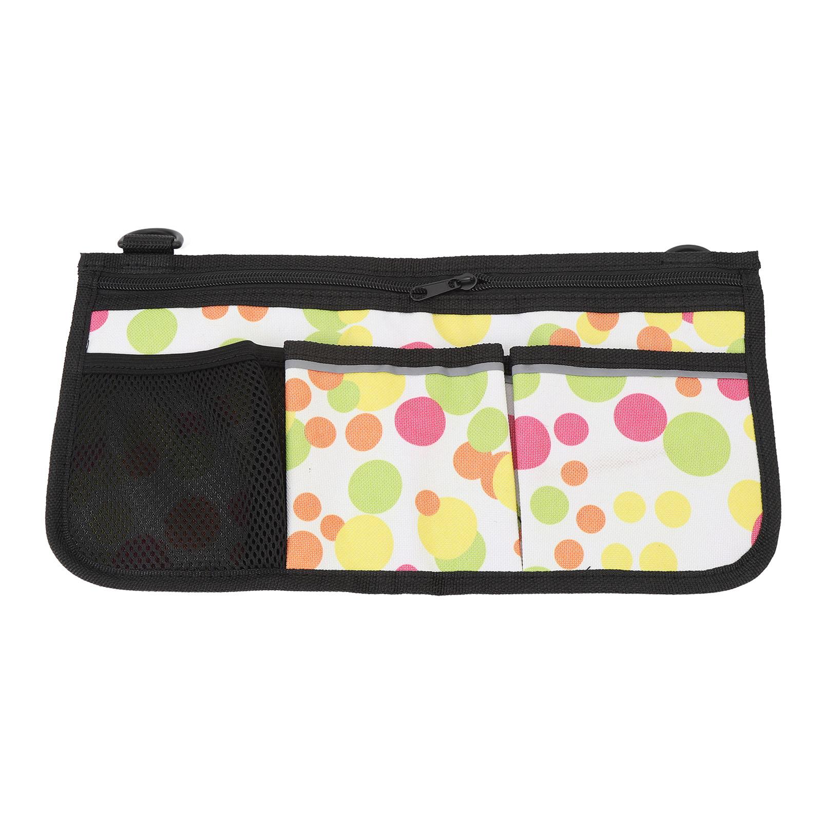 

Wheelchair Side Bag with Cup Holder Water Proof 600D Oxford Cloth Multiple Pocket Adjustable Strap