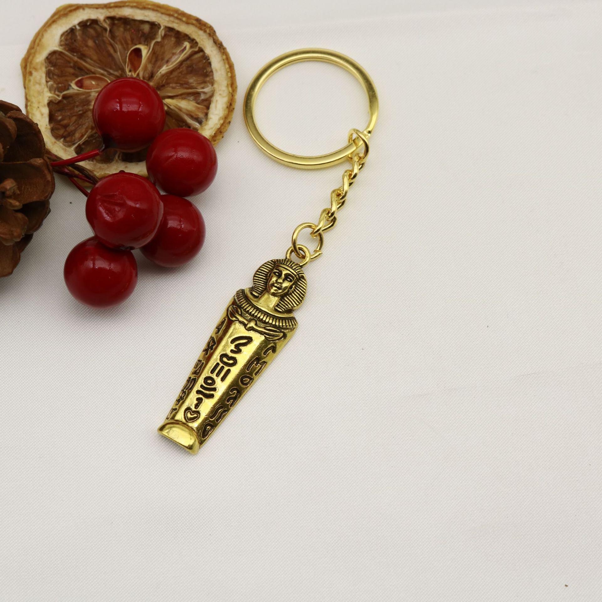 Egyptian Pharaoh Keychain Pendant - Hot Selling Accessories старого золота