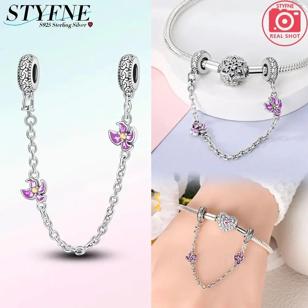 Newcopperclassical Cross Flower Type Musical Note Butterfly Safety Chain For Women Bead Diy Bracelet Jewelry Gift