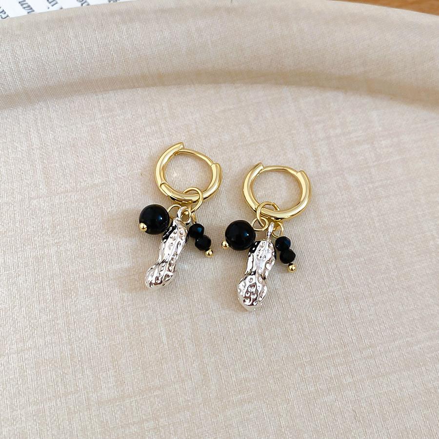 Silver Needle New Chinese Simple Diamond-encrusted Lucky Bag Fringed Earrings, Earrings, Exquisite Versatile Earrings