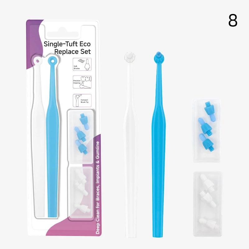 Interdental Brush Single-Beam Soft Teeth With Replacement Head Cleaning Toothbrush Oral Care Tool Small Head Soft Hair Implant