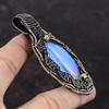 Milky Opal Pendant Copper Wire Wrapped Pendant Handmade Pendant Copper Jewelry Amazing Pendant Wire Wrapped Gemstone Jewelry Gift For Mother