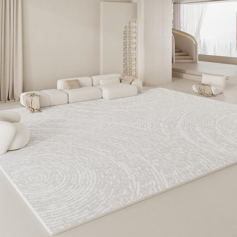 "2024 Cream Washable Luxury Carpet & Sofa Blanket for Living Room and Bedroom"
