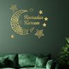 1 Pcs Ramadan Wallpaper Moon Star Lamp DIY Wall Decal Ramadan Decoration Home Islamic Muslim Mural Eid Mubarak WBL