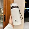 Luxury Style Thermos Cup Girls New Stylish Students Stainless Tea Portable Covered Water Cup Durable Durable Useful